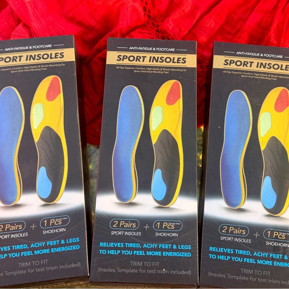 Sport Insoles with Anti-Fatigue Design